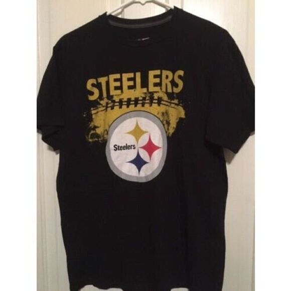 PITTSBURGH STEELERS SIZE LARGE RING SPUN SOFT T-SHIRT - Picture 1 of 3